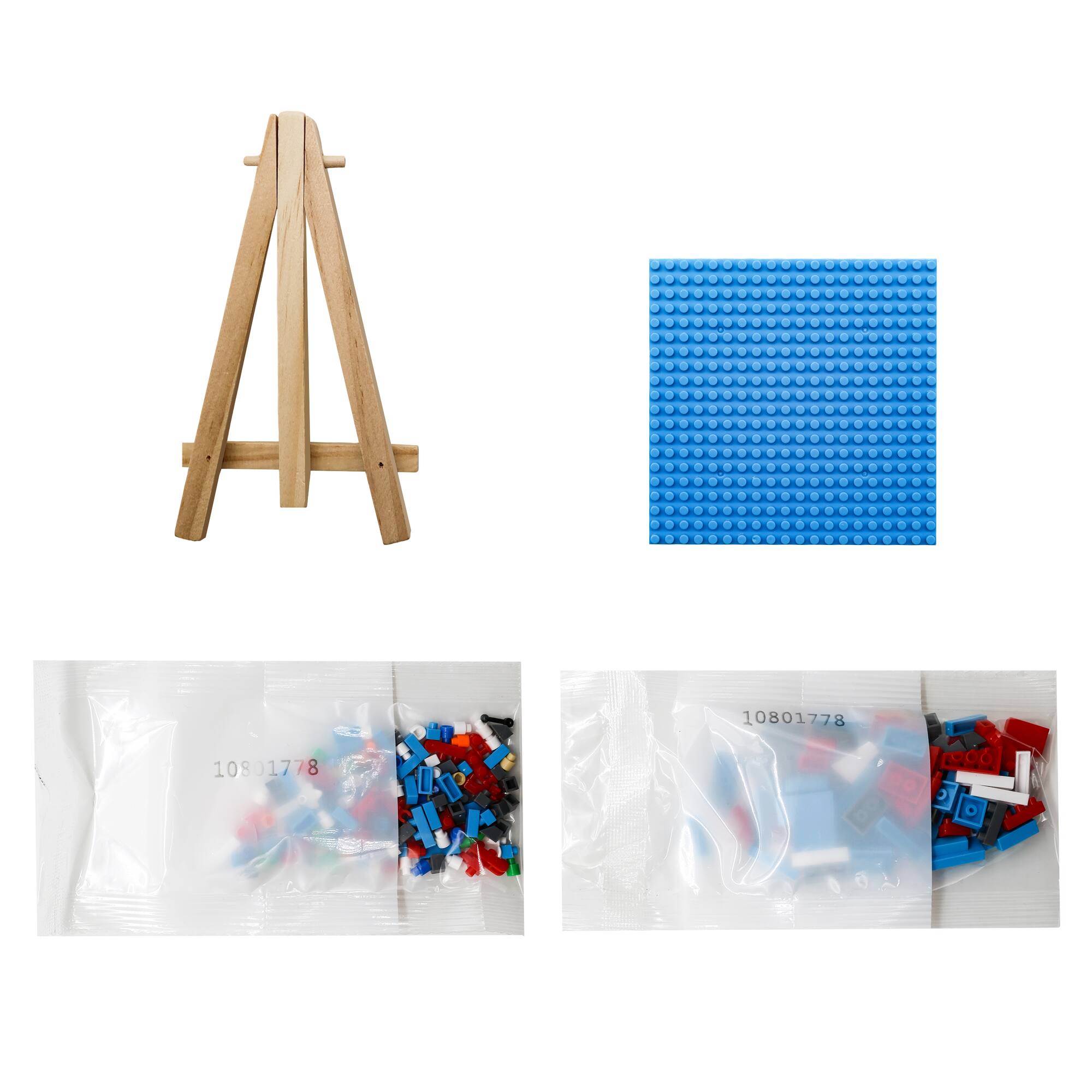 Lobster Brick Art Kit with Wooden Easel by Make Market®